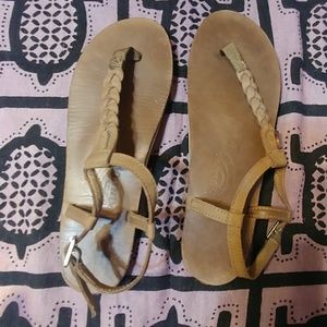 Rainbow T-Strap Sandals L 7.5-8.5